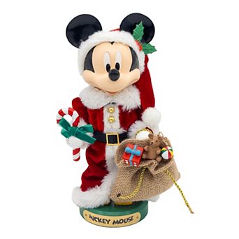 Kurt Adler Disney's Mickey Mouse Santa 10-Inch Nutcracker Table Decor