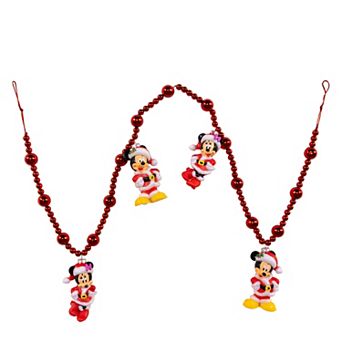 Kurt Adler Disney's Mickey & Minnie Mouse 4-Foot Christmas Garland