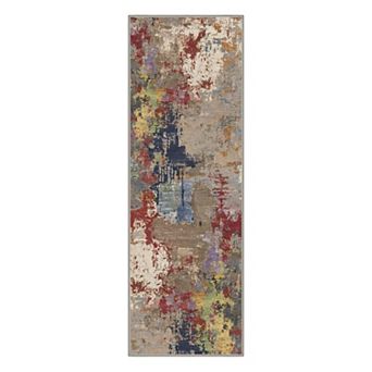 GENIMO Area Rug Machine Washable Non Slip Low Pile Lightweight Indoor Rug for Living Room Bedroom
