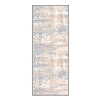 GENIMO Area Rug Machine Washable Non Slip Low Pile Lightweight Indoor Rug for Living Room Bedroom