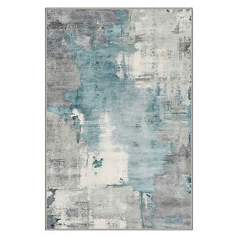 GENIMO Area Rug Machine Washable Non Slip Low Pile Lightweight Indoor Rug for Living Room Bedroom