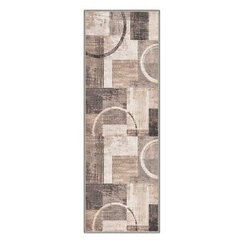 GENIMO Area Rug Machine Washable Non Slip Low Pile Lightweight Indoor Rug for Living Room Bedroom