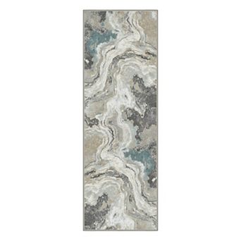 GENIMO Area Rug Machine Washable Non Slip Low Pile Lightweight Indoor Rug for Living Room Bedroom