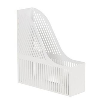 Mind Reader Metal Vertical File Holder with Slotted Design
