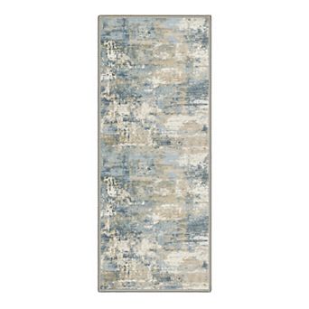 GENIMO Area Rug Machine Washable Non Slip Low Pile Lightweight Indoor Rug for Living Room Bedroom