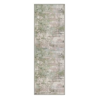 GENIMO Area Rug Machine Washable Non Slip Low Pile Lightweight Indoor Rug for Living Room Bedroom