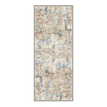 GENIMO Area Rug Machine Washable Non Slip Low Pile Lightweight Indoor Rug for Living Room Bedroom