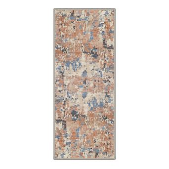 GENIMO Area Rug Machine Washable Non Slip Low Pile Lightweight Indoor Rug for Living Room Bedroom