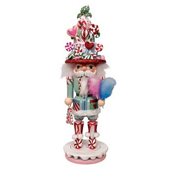 Kurt Adler 18-Inch Lollipop & Cotton Candy Nutcracker Figurine Table Decor