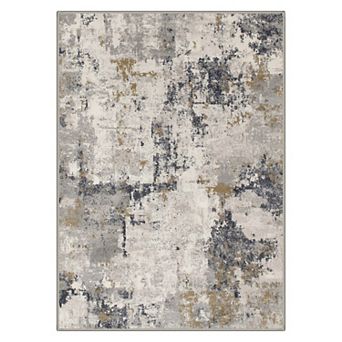 GENIMO Area Rug Machine Washable Non Slip Low Pile Lightweight Indoor Rug for Living Room Bedroom