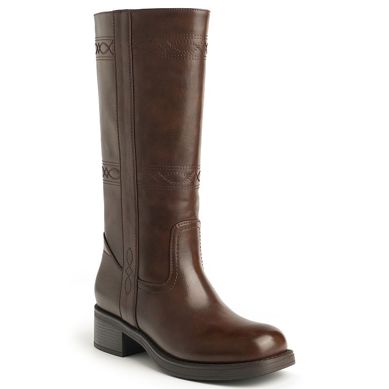New York & Company Cady Women's Block Heel Knee-High Boots,