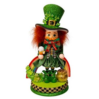 Kurt Adler 13-Inch Irish Leprechaun Nutcracker Figurine Table Decor