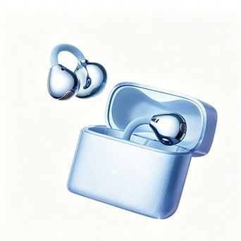 Open Ear Clip Wireless Bluetooth Earbuds,42H Playtime Directional Sound for Running Commute