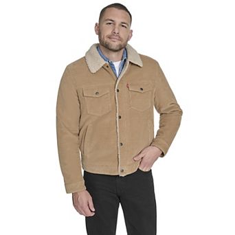 Men's Levi's® Sherpa Lined Corduroy Trucker Jacket
