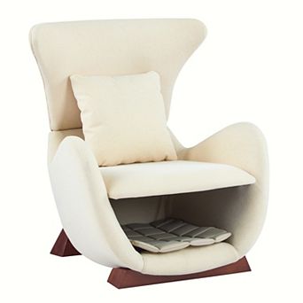 Lycvki Modern Stylish & Durable Polyester Accent Chair with Pet/Storage Space - 330 lbs Capacity