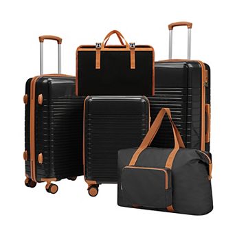 ZenFire 3 pc PP Hardside Luggage Set with Travel Bag and Toiletry Bag