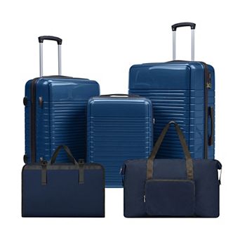 ZenFire 3 pc PP Hardside Luggage Set with Travel Bag and Toiletry Bag
