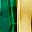 Gold Tone Lab Emerald