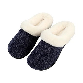 Roxoni Women's Cozy Slippers with Faux Fur Lining