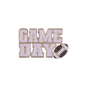 Hallmark Game Day Glitter and Stone Pin