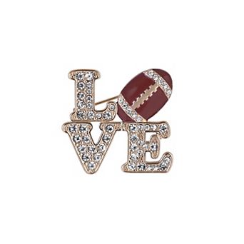 Hallmark Game Day Stone Love Football Pin