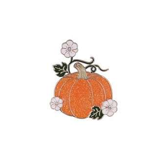Hallmark Glitter Enamel Pumpkin Pin