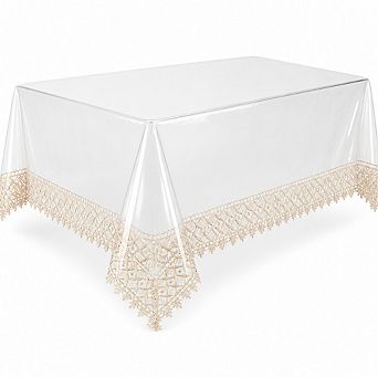 Clear Vinyl Tablecloth Protector 54 x 84 Inch
