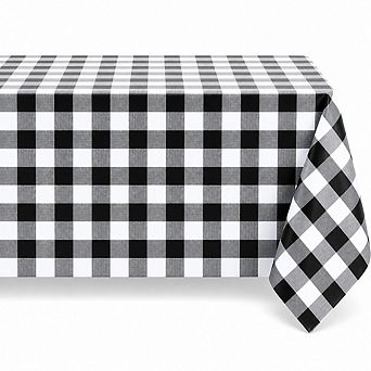 Waterproof Checkered Vinyl Tablecloth 54 x 78 Inch