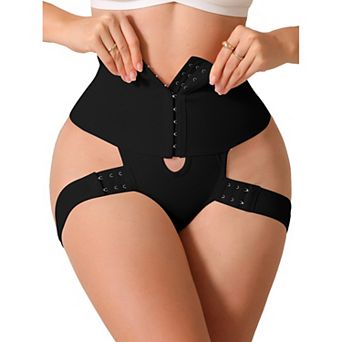 Women's Shapewear Thongs HollowOut Adjustable Hip Lift Straps BodyShaper HighWaist Underwear