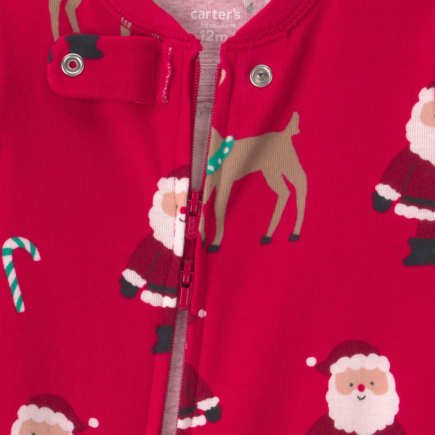 Пижама Santa для детей, на молнии — Carter's — фото 2