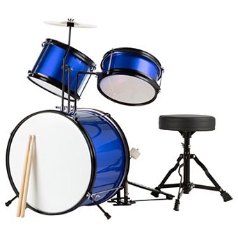Hey! Play! Kids Drum Set with Drum Throne