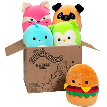 Squishmallows Original 5-Pack Plush Mystery Box Surprise Assorted Characters