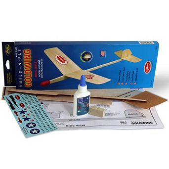 Guillow's Build-N-Fly Goldwing Balsa Wood Model Airplane Construction Kit