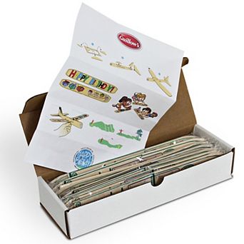Guillow's Happy Birthday 12-inch 6-Pack Balsa Glider Plane Building Kit