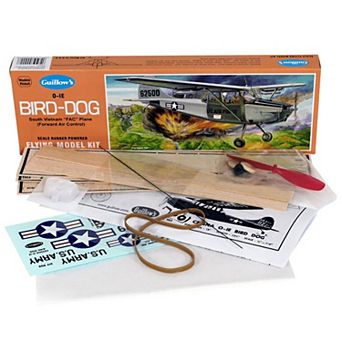 Guillow's Cessna O-1E Bird-Dog Rubber Powered Flying Model Kit