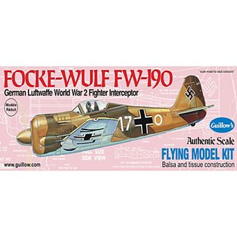 Guillow's Focke-Wulf FW-190 Authentic Scale Flying Model Kit