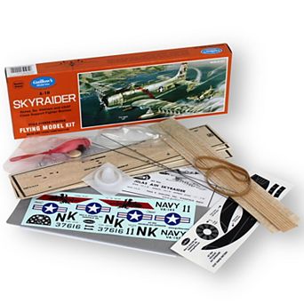 Guillow's A-1H Skyraider Scale Rubber Powered Balsa & Tissue Flying Model Kit