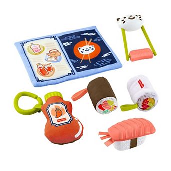 Fisher-Price Mini Me Moments Sushi Buffet 6 pc Pretend Food Toy Set