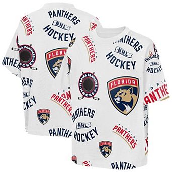 Youth Outerstuff White Florida Panthers Unstoppable Elevated T-Shirt