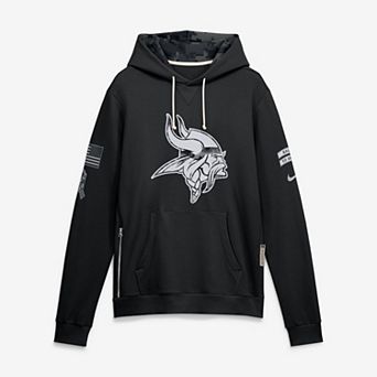 Men's Nike Black Minnesota Vikings 2026 Salute to Service Sideline Dri-FIT Pullover Hoodie