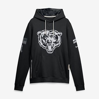 Men's Nike Black Chicago Bears 2026 Salute to Service Sideline Dri-FIT Pullover Hoodie