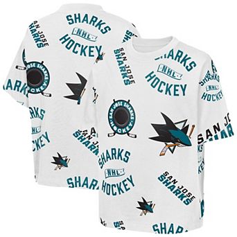 Youth Outerstuff White San Jose Sharks Unstoppable Elevated T-Shirt