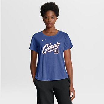 Women's Nike Royal New York Giants Primetime Tri-Blend T-Shirt