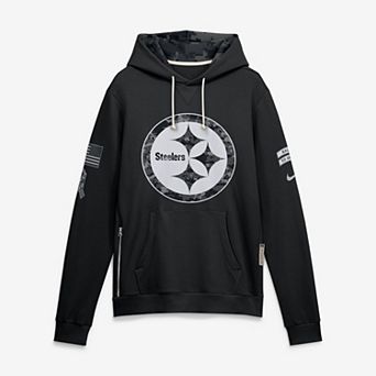 Men's Nike Black Pittsburgh Steelers 2026 Salute to Service Sideline Dri-FIT Pullover Hoodie