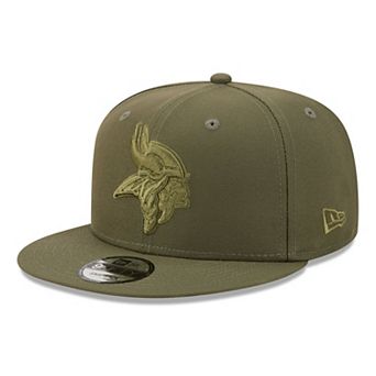Men's New Era Olive Minnesota Vikings Color Pack 9FIFTY Snapback Hat