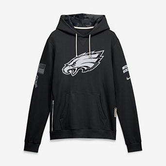 Men's Nike Black Philadelphia Eagles 2026 Salute to Service Sideline Dri-FIT Pullover Hoodie