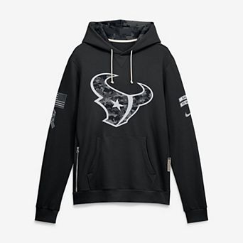 Men's Nike Black Houston Texans 2026 Salute to Service Sideline Dri-FIT Pullover Hoodie