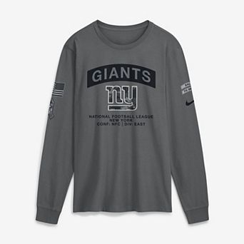 Men's Nike Gray New York Giants 2026 Salute to Service Long Sleeve T-Shirt