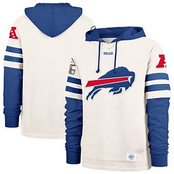 Men's '47 Cream Buffalo Bills Cornerback Pullover Hoodie