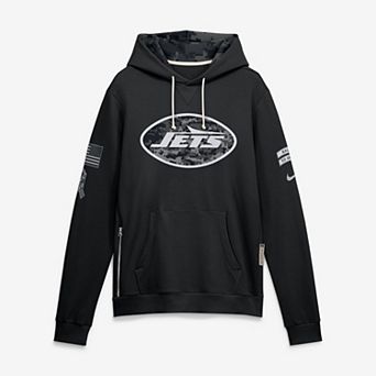 Men's Nike Black New York Jets 2026 Salute to Service Sideline Dri-FIT Pullover Hoodie